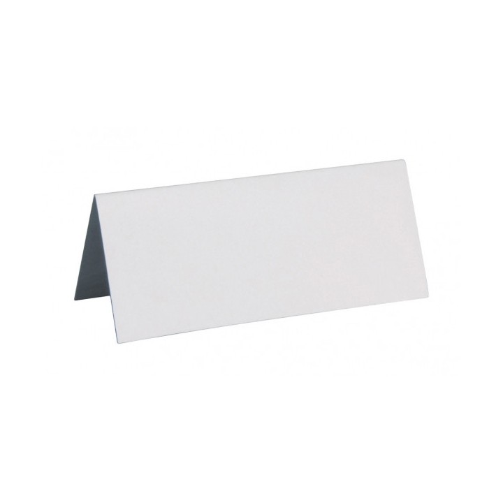Marque-place blanc carton rectangle x10