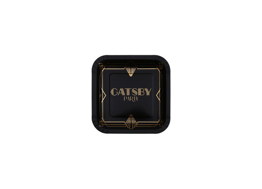 Assiettes gatsby noir x10