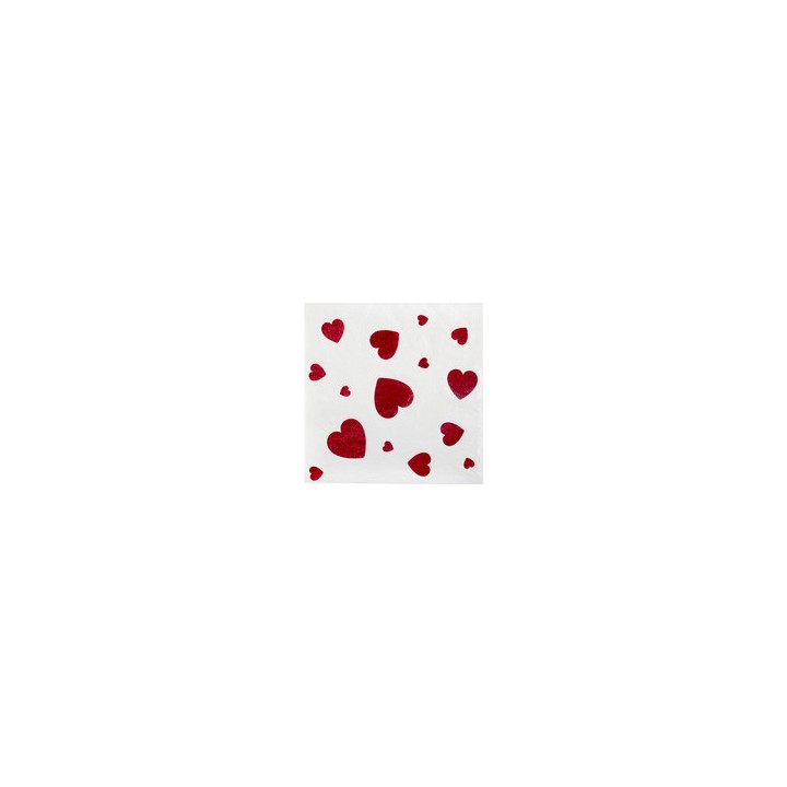 Serviettes saint valentin x20