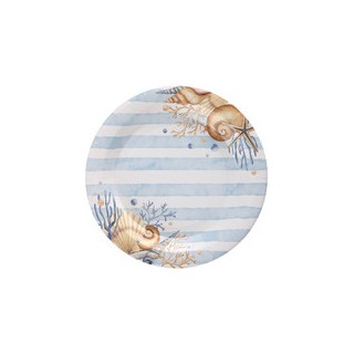 Assiettes coquillage x10