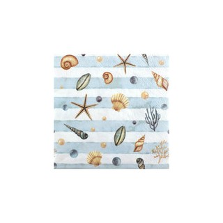 Serviettes coquillage x20