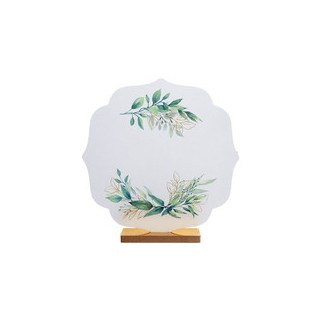 Centre de table decor feuillage vert