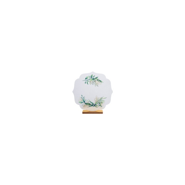 Centre de table decor feuillage vert