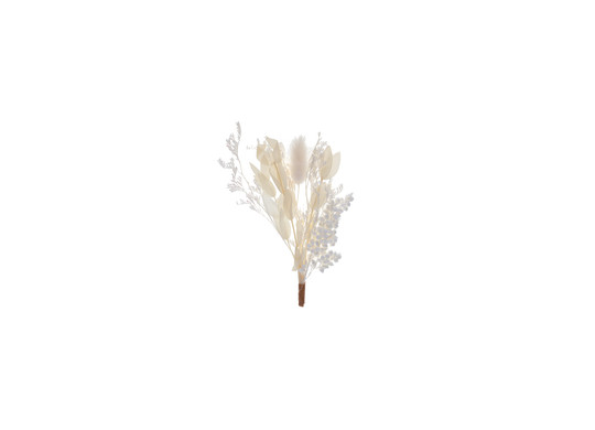 Petit bouquet romantique seché blanc
