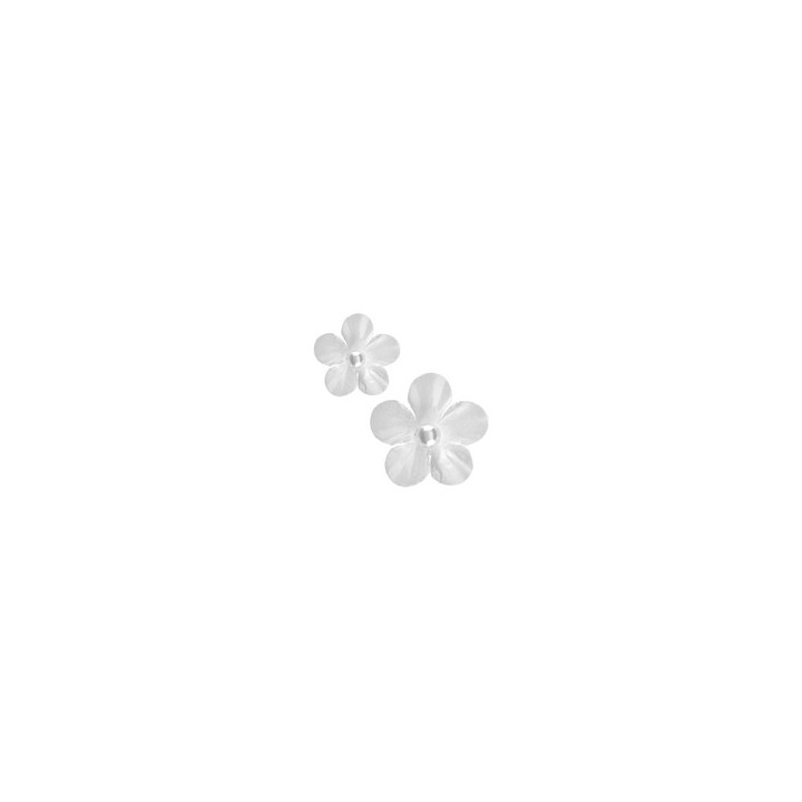 Petite fleur perlée blanche 2cms x40