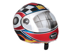 Ballon alu forme casque formule 1