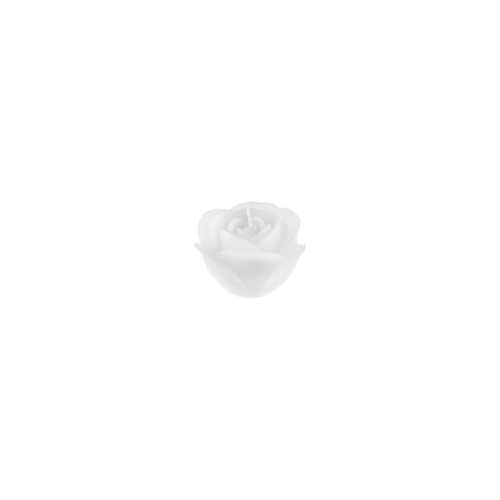 Bougie rose blanche