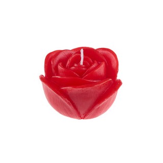 Bougie rose rouge