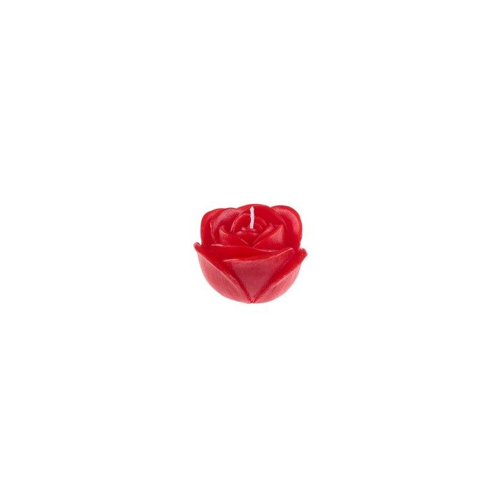 Bougie rose rouge