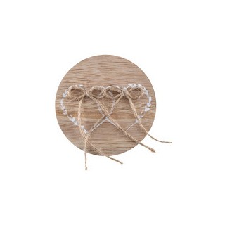 Porte alliances bois mariage naturel