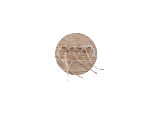 Porte alliances bois mariage naturel