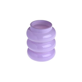 Vase ondulé parme