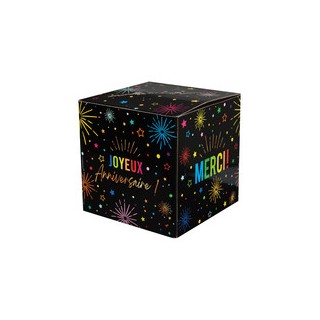 Tirelire anniversaire festicolor noir