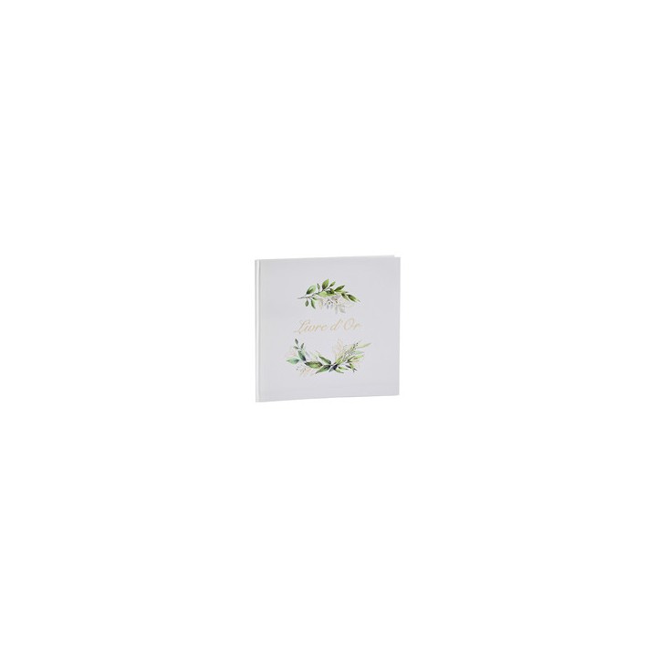 Livre d'or feuillage vert