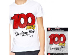 T-shirt à dédicacer 100 ans