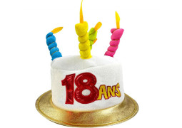 Chapeau anniversaire 18 ans