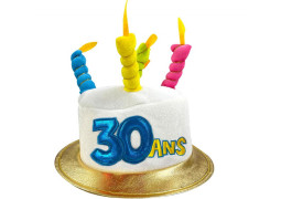 Chapeau anniversaire 30 ans