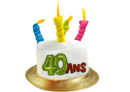 Chapeau anniversaire 40 ans