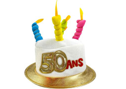 Chapeau anniversaire 50 ans