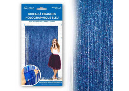 Rideau lametta bleu touareg 1x2m