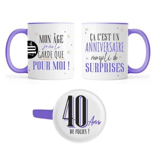 Mug 40 ans