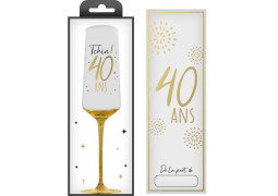 Flûte 40 ans or