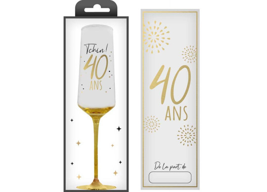 Flûte 40 ans or