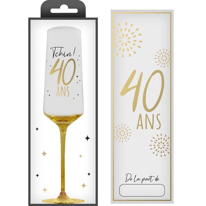 Flûte 40 ans or
