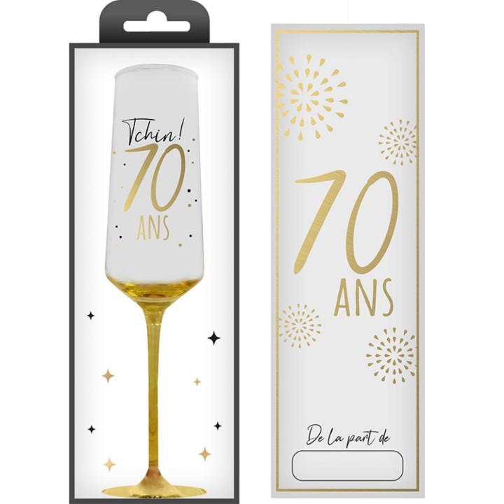 Flûte 70 ans or