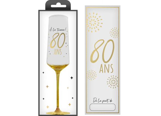 Flûte 80 ans or