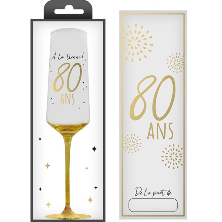 Flûte 80 ans or