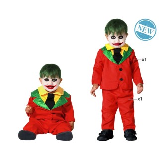 Costume baby joker rouge