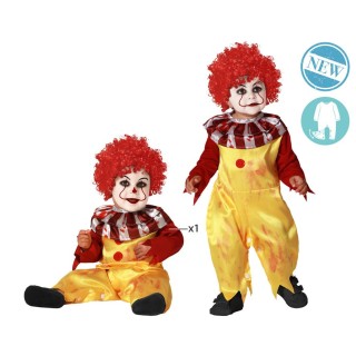 Costume baby clown rouge