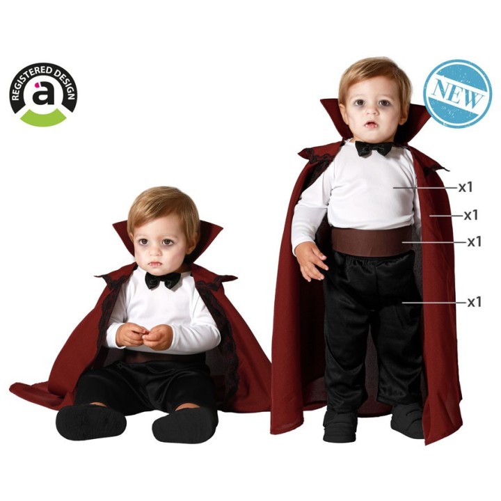 Costume baby vampire bordeaux