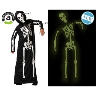 Costume enfant squelette phosphorescent