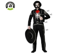 Costume homme squelette mexicain