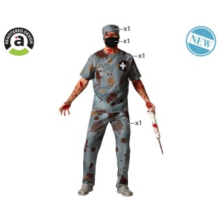Costume homme docteur ensanglanté