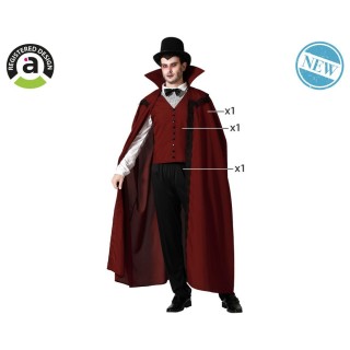 Costume homme vampire bordeaux