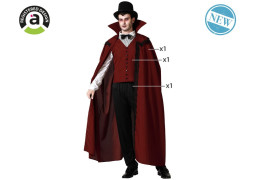 Costume homme vampire bordeaux