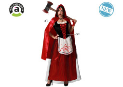 Costume femme chaperon rouge ensanglantée