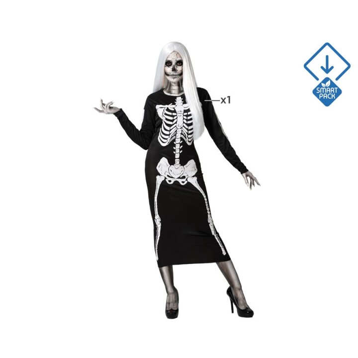 Costume femme robe squelette