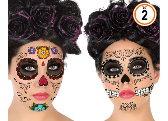 Tatouage visage Day of dead