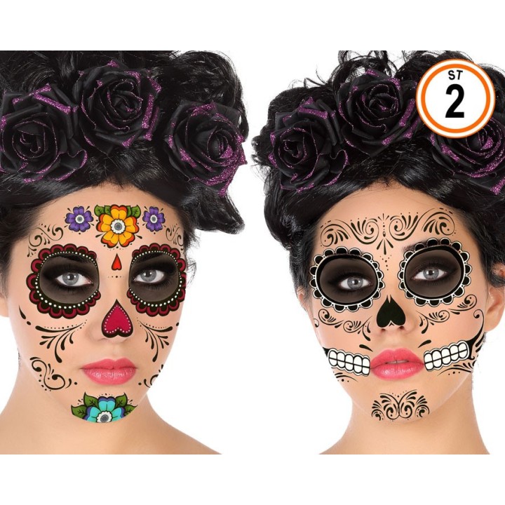 Tatouage visage Day of dead