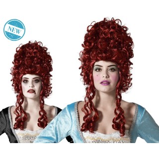 Perruque marquise rousse