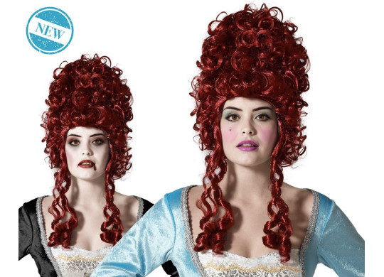 Perruque marquise rousse