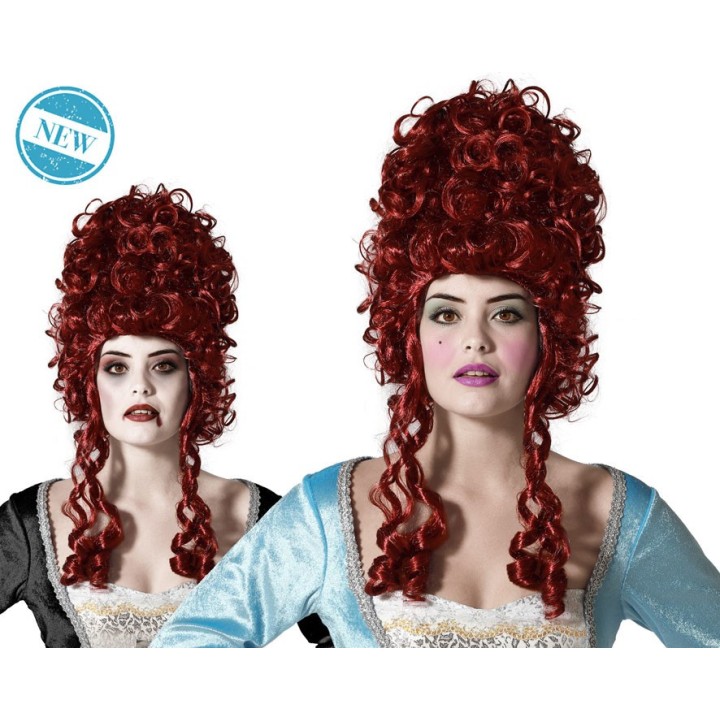 Perruque marquise rousse