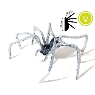 Araignée blanche lumineuse