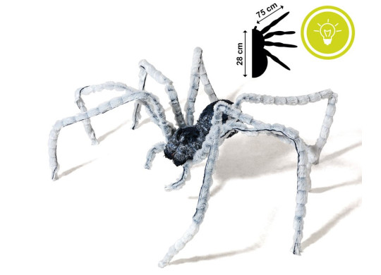 Araignée blanche lumineuse