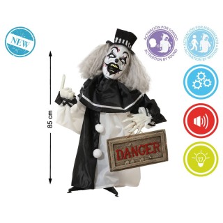 Clown panneau danger