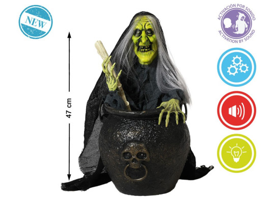 Sorcière avec chaudron Sorcière avec chaudron